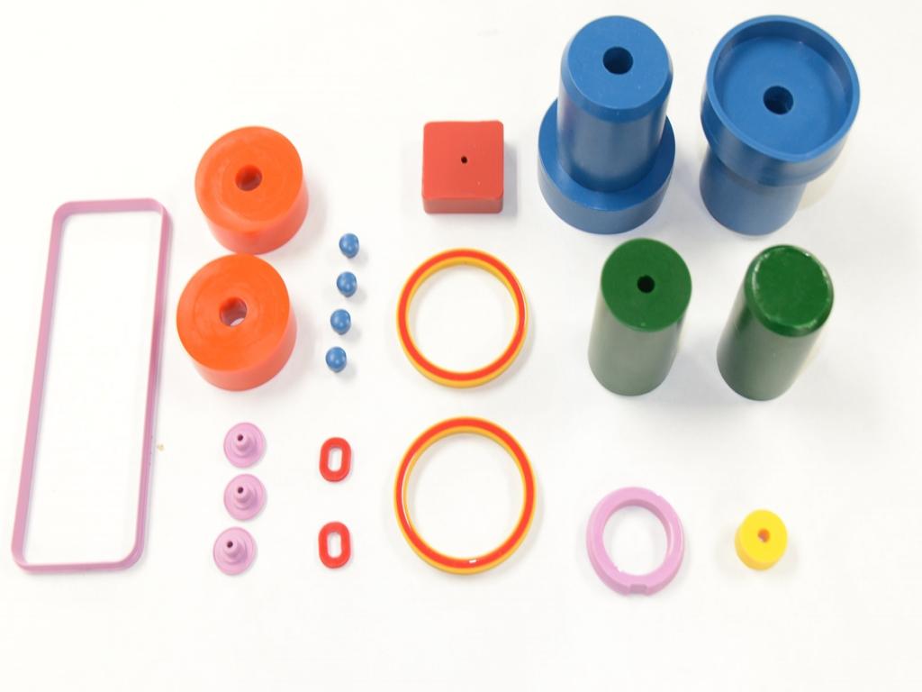 Various molded urethane pieces