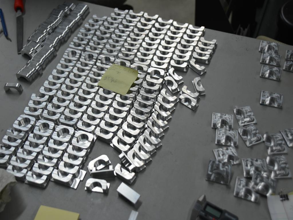 Machined aluminum parts